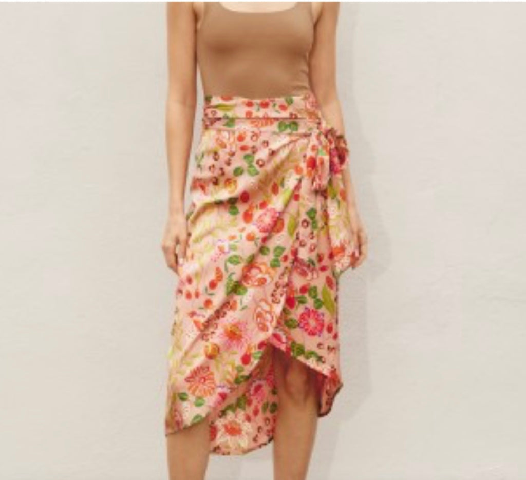 Tropical Wrap-Around Skirts