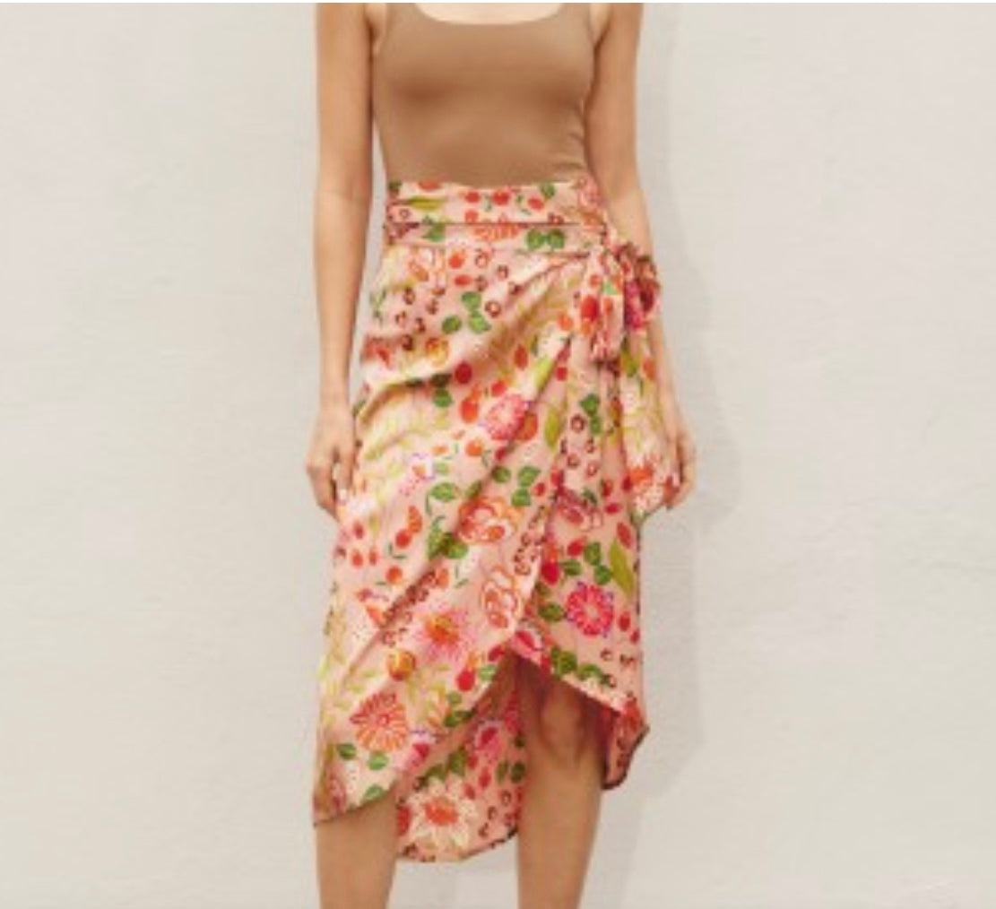 Tropical Wrap-Around Skirts