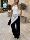 LACE ASYMMETRICAL TOP