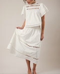 White skirt