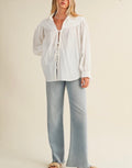 Cascading Front Tie Tunic
