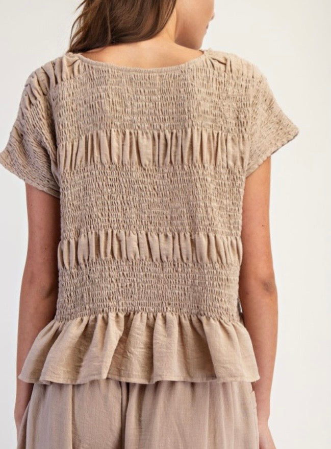 OVERSIZED TAN SHIRT