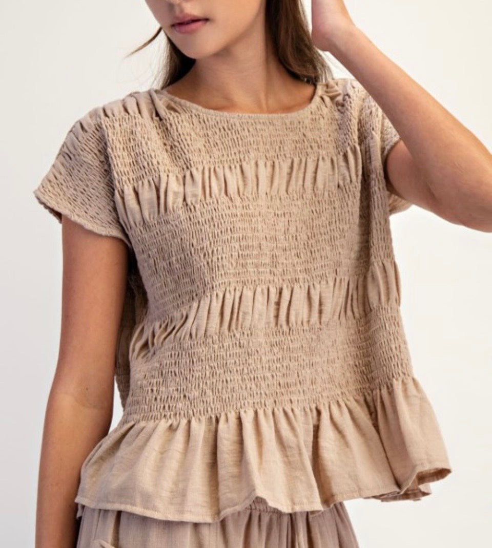 OVERSIZED TAN SHIRT
