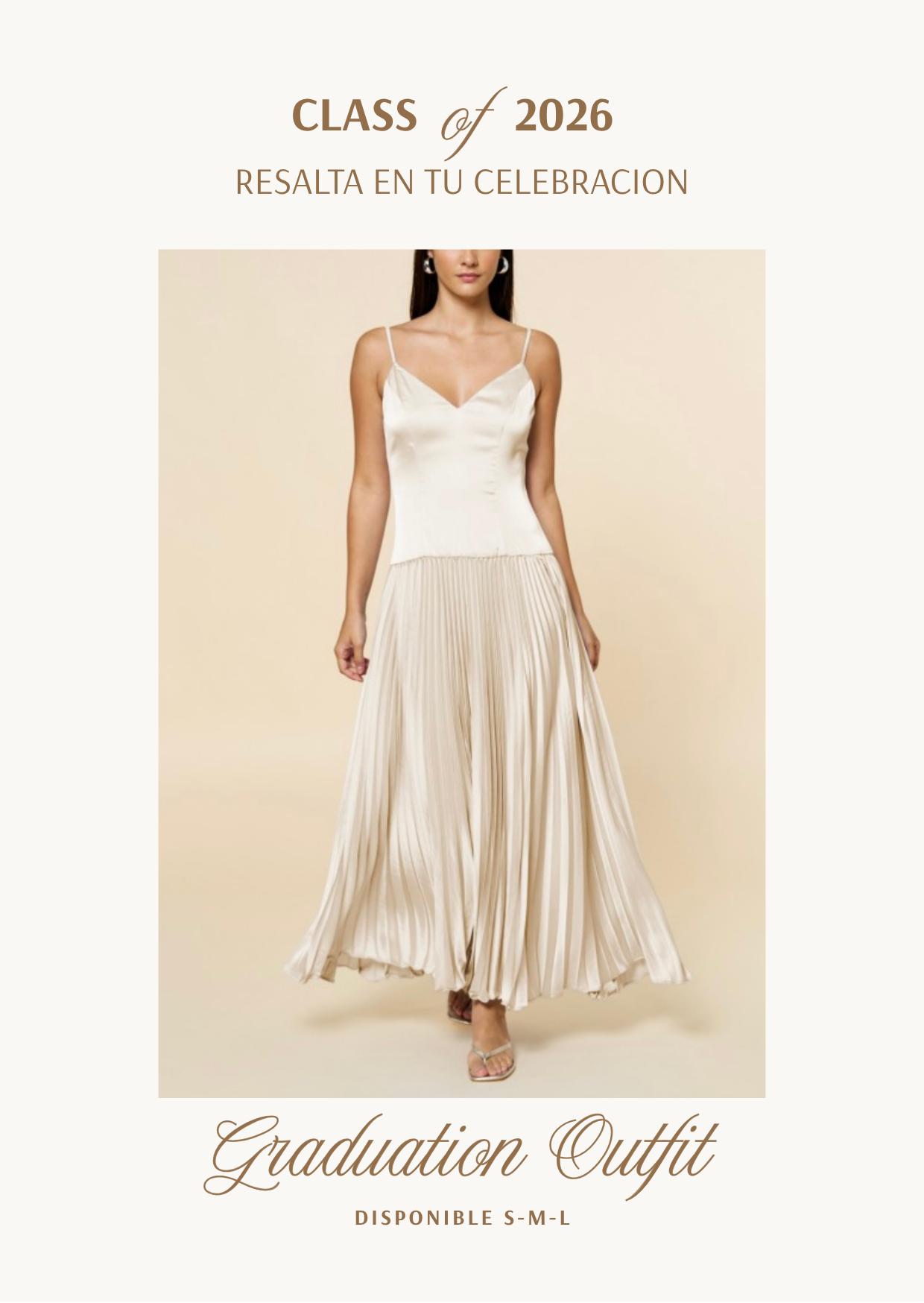 Satin Drop Waist Pleated Maxi