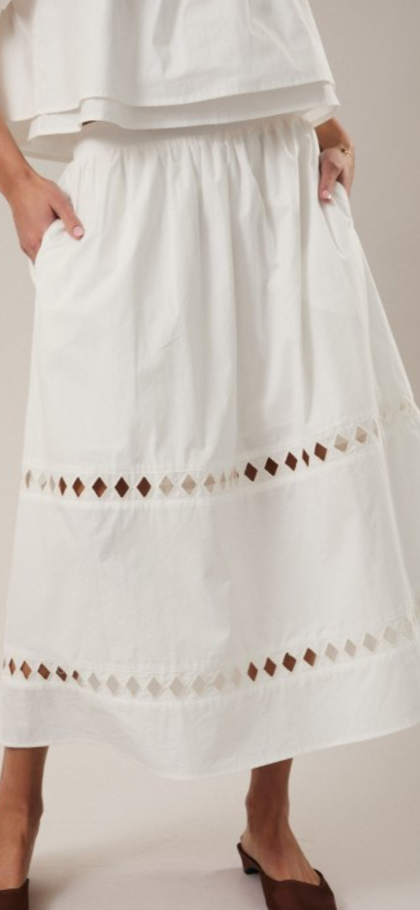 White skirt