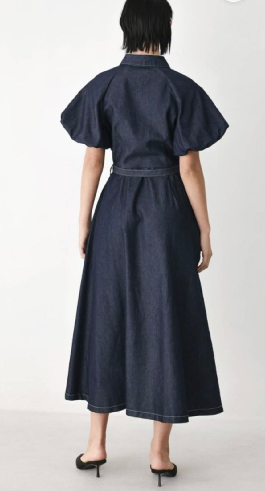 PERFECT DENIM MIDI DRESS