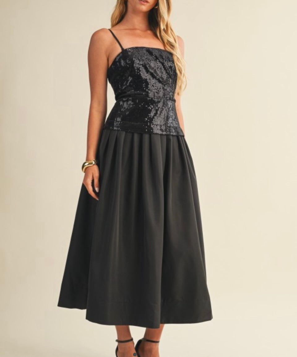 Sequin Mid Dress