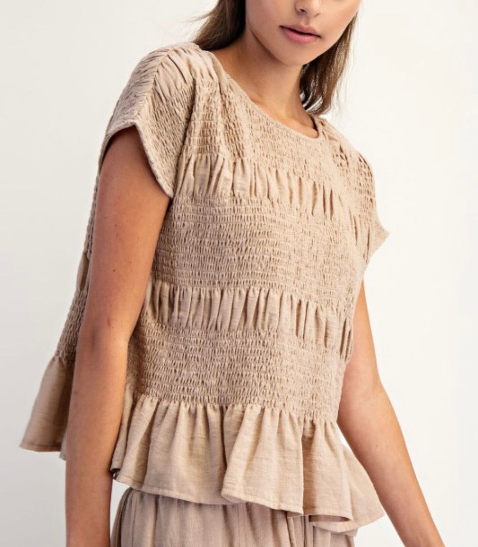 OVERSIZED TAN SHIRT