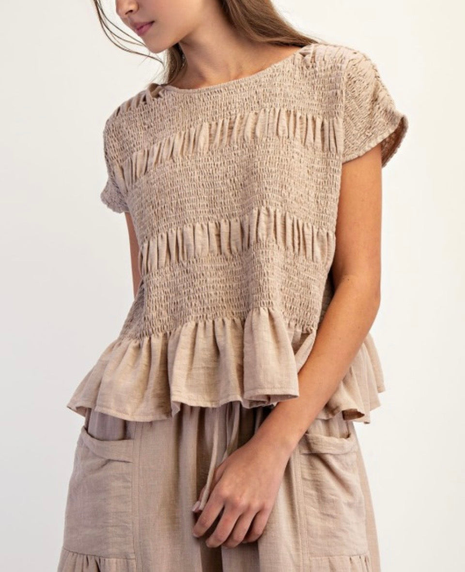 OVERSIZED TAN SHIRT