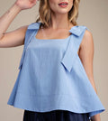 Scoop Bow Shoulder Top