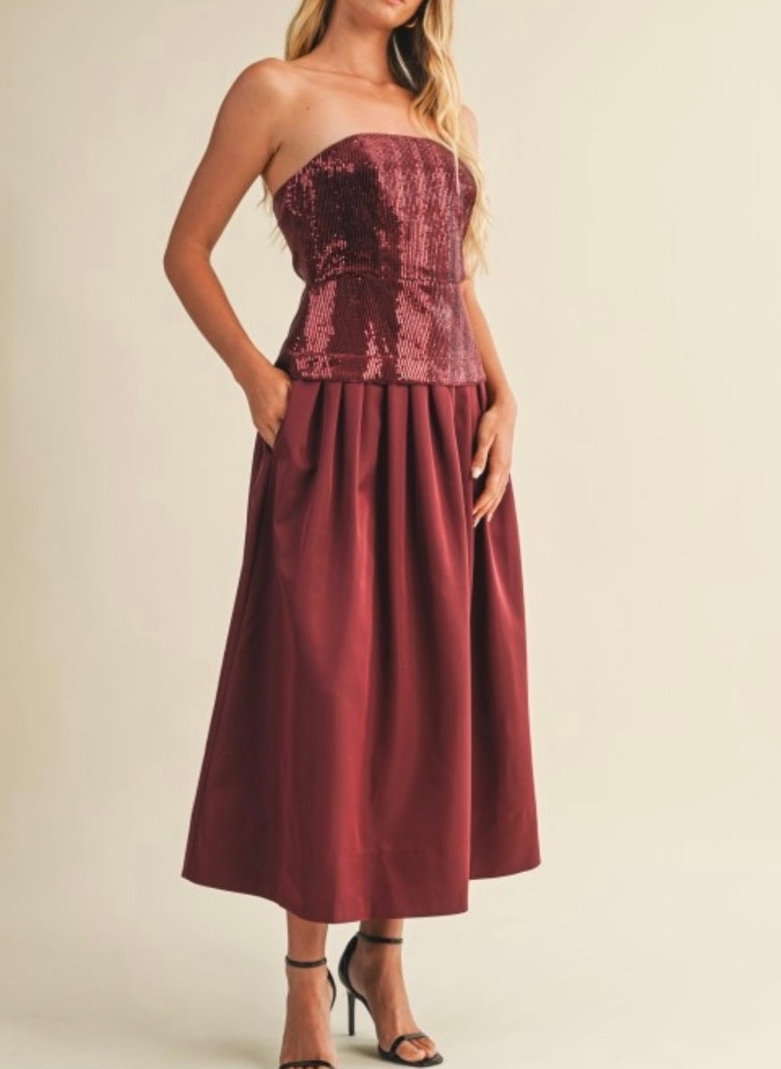 Sequin Mid Dress