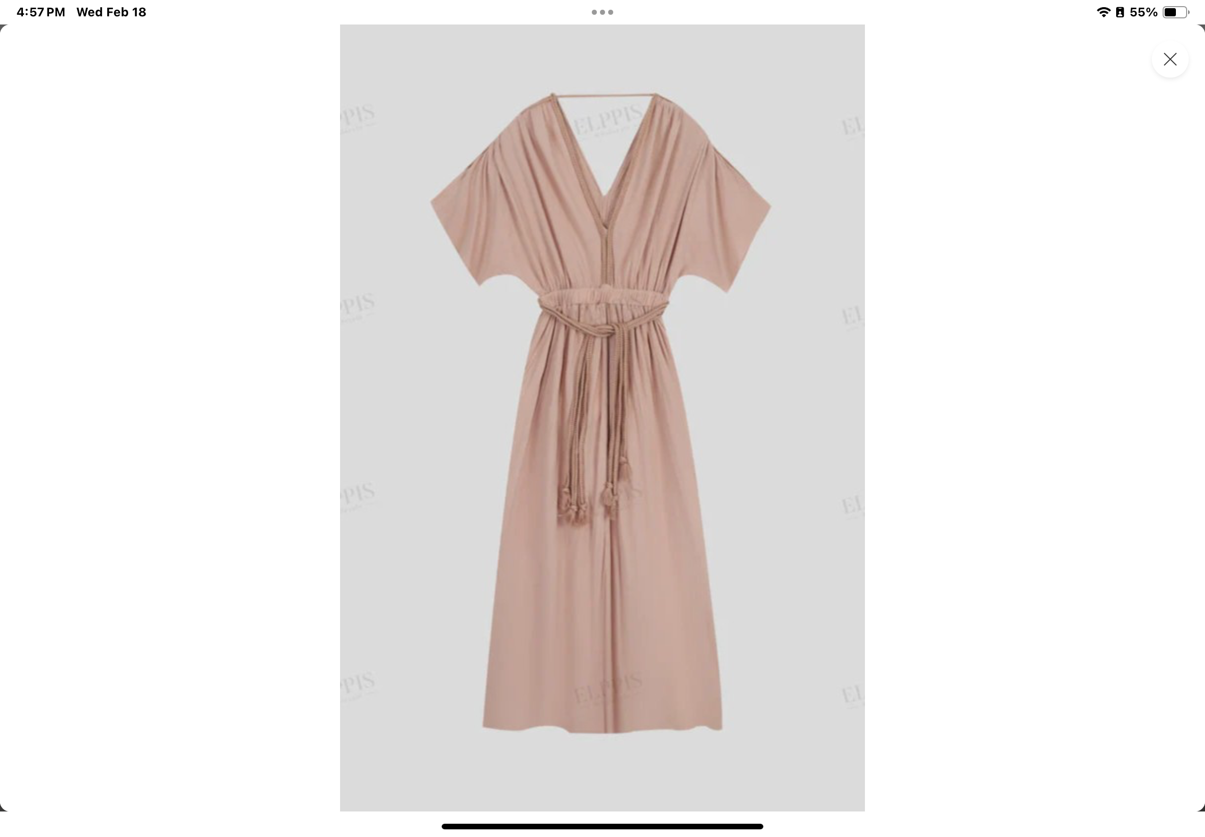 Rose Drape Maxi
