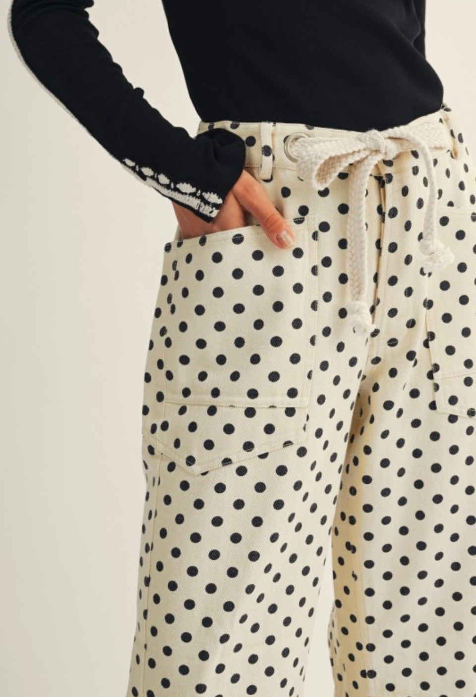 Polka Dots Barrel Pants