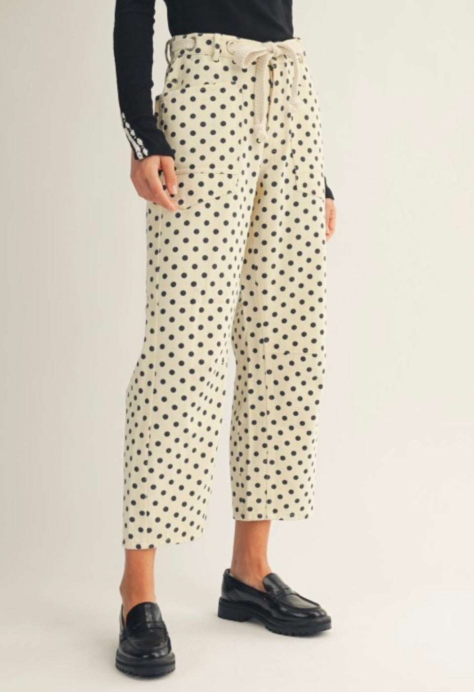 Polka Dots Barrel Pants