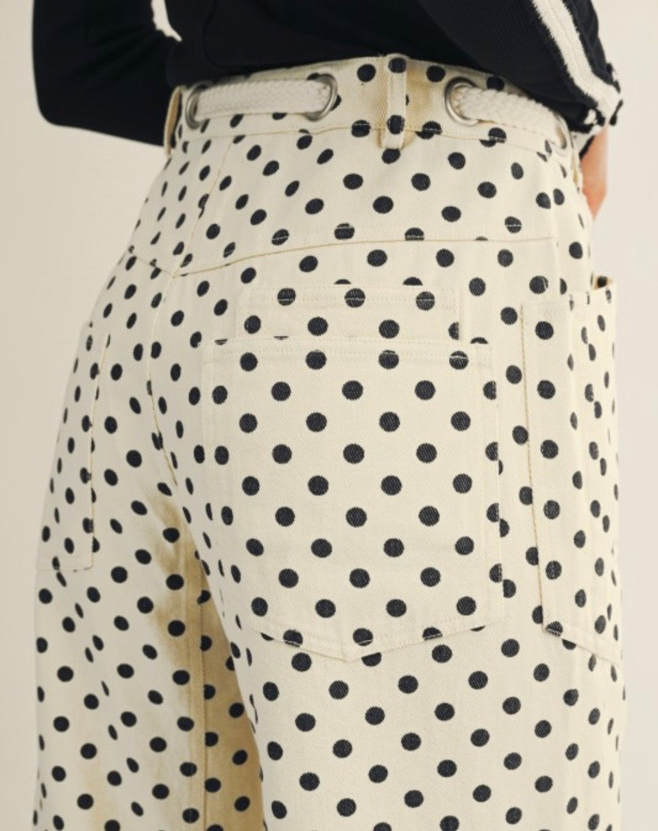 Polka Dots Barrel Pants